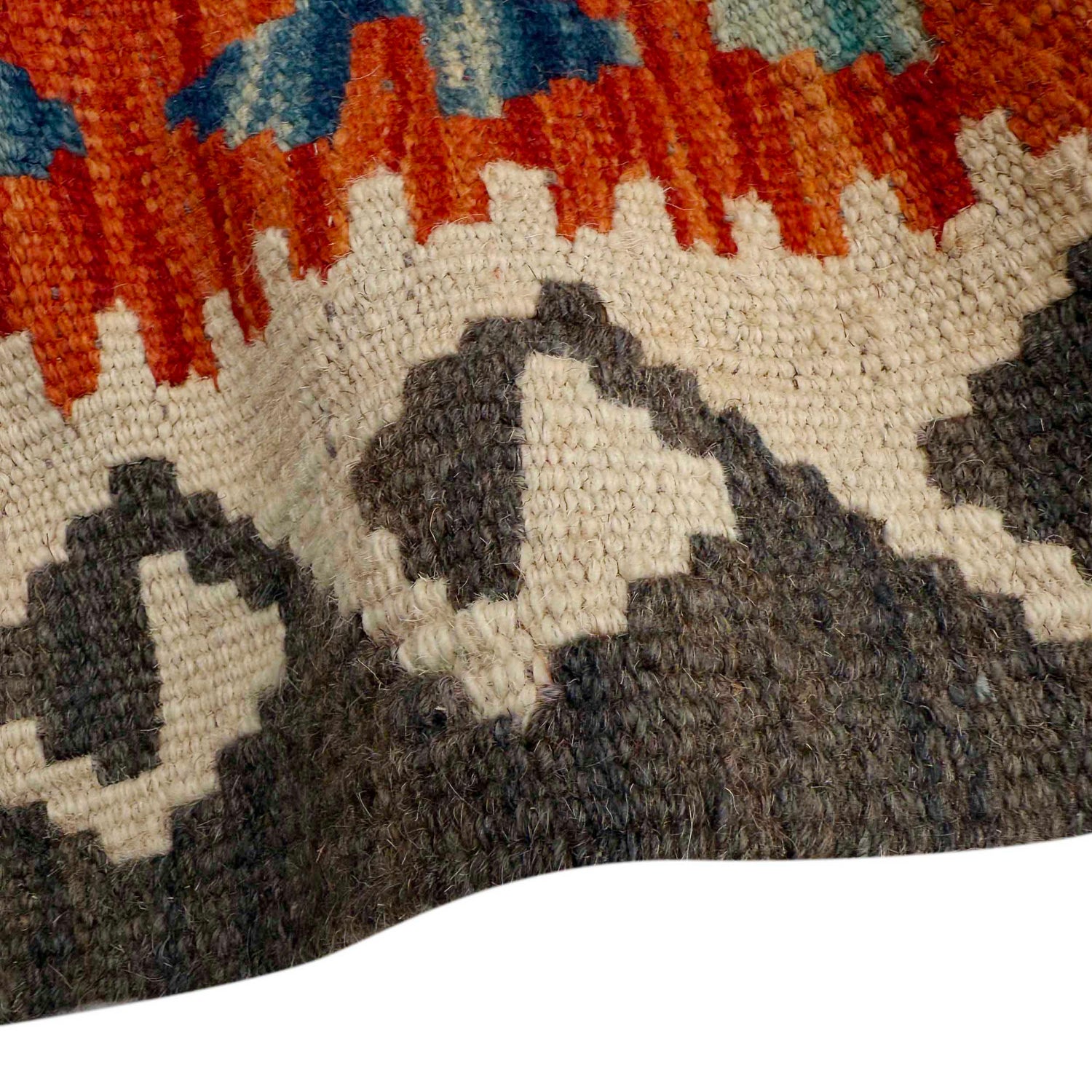 Handmade Afghan Vegetable Kilim Runner 2' 10" x 9' 6" ft / 87 x 290 cm - No. P37030