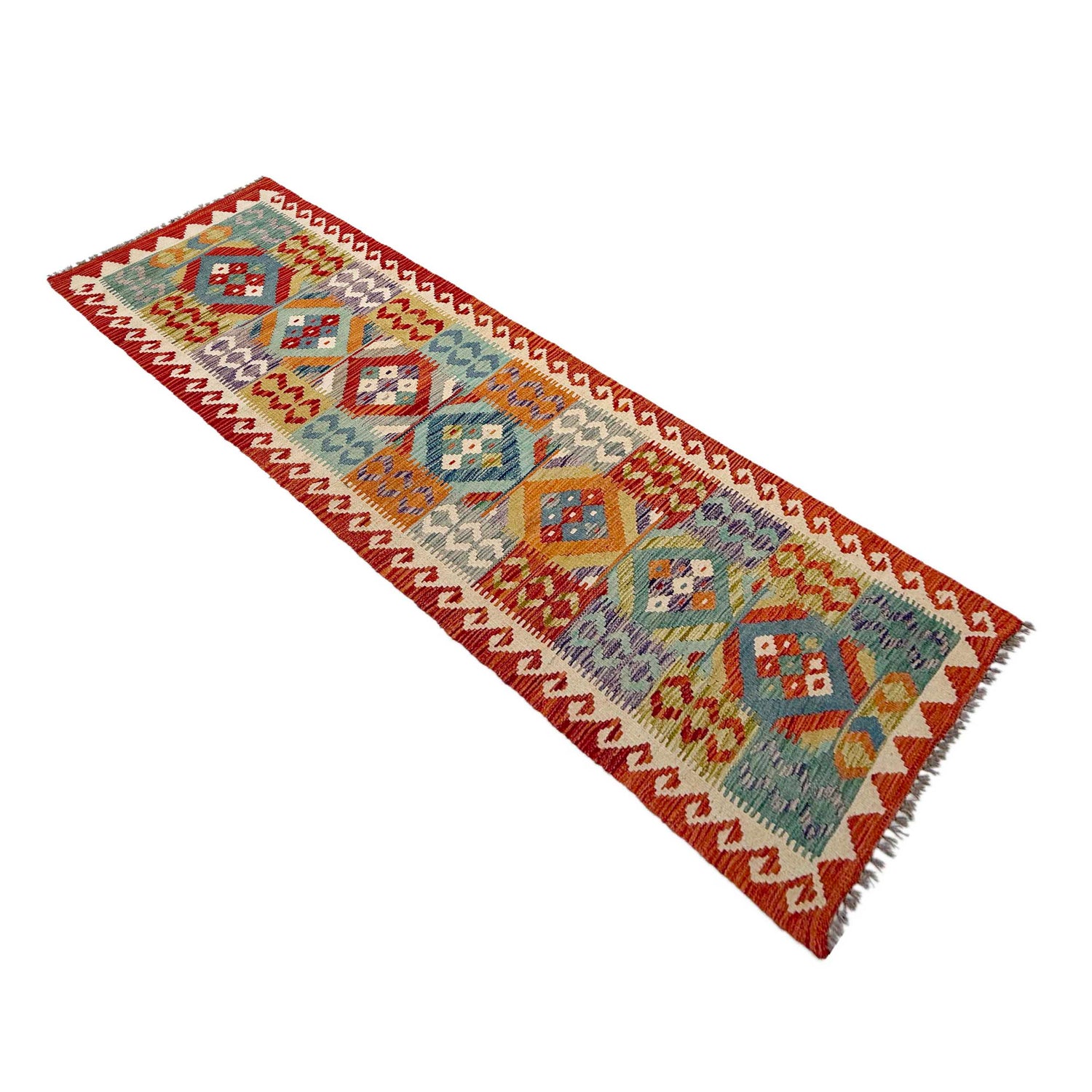 Long Kilim Runner 2' 7" x 9' 1" ft / 78 x 276 cm - No. P37032