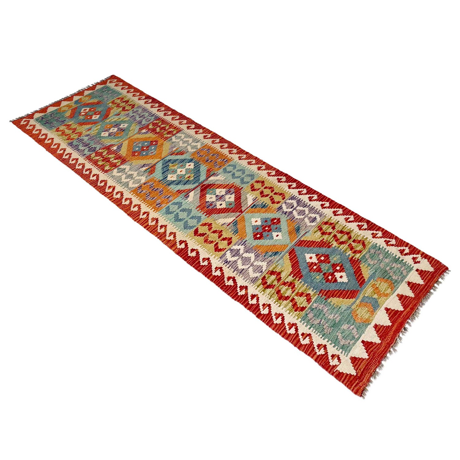 Long Kilim Runner 2' 7" x 9' 1" ft / 78 x 276 cm - No. P37032