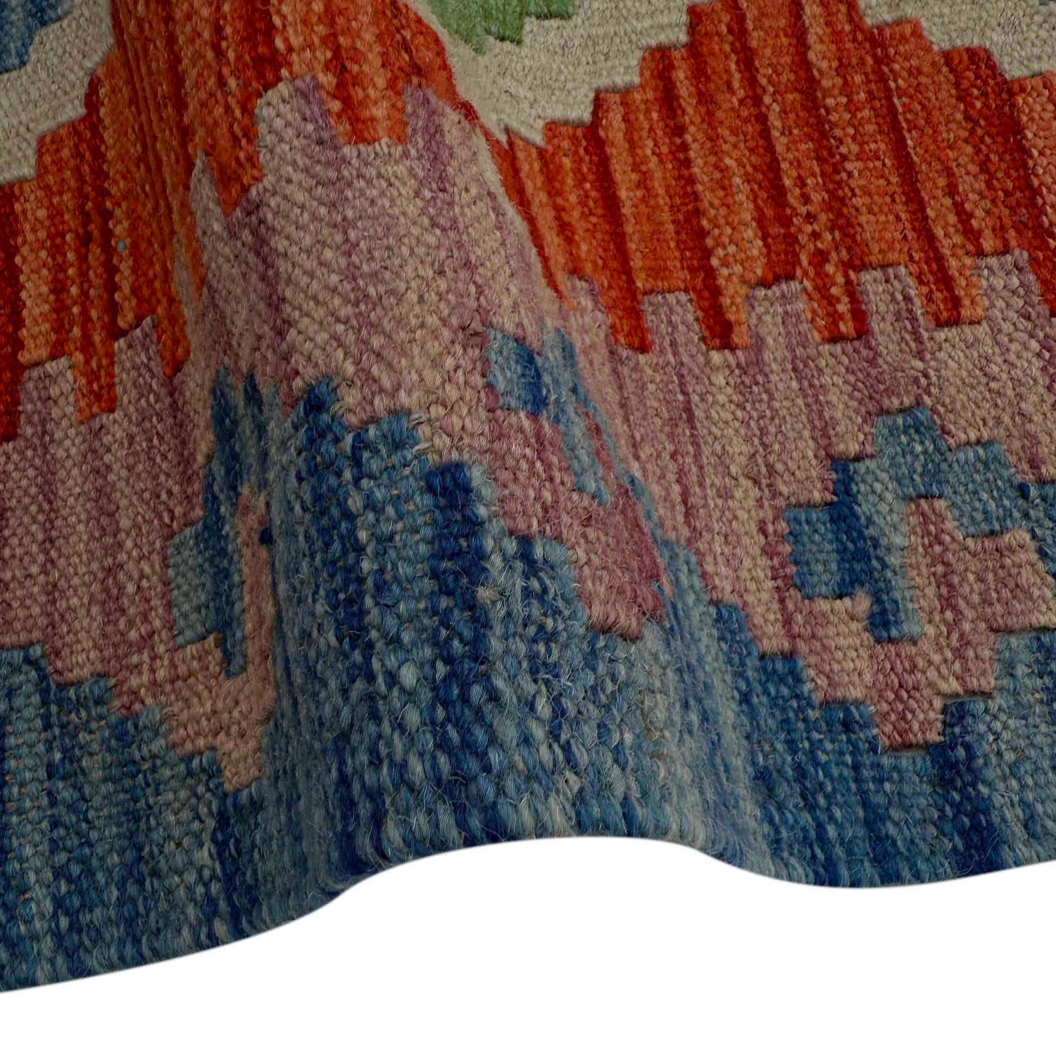 Handmade Vegetable Kilim Runner 2' 6" x 9' 9" ft / 77 x 297 cm - No. P37034