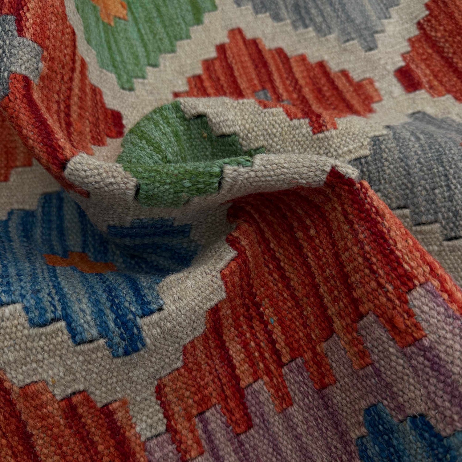 Handmade Vegetable Kilim Runner 2' 6" x 9' 9" ft / 77 x 297 cm - No. P37034