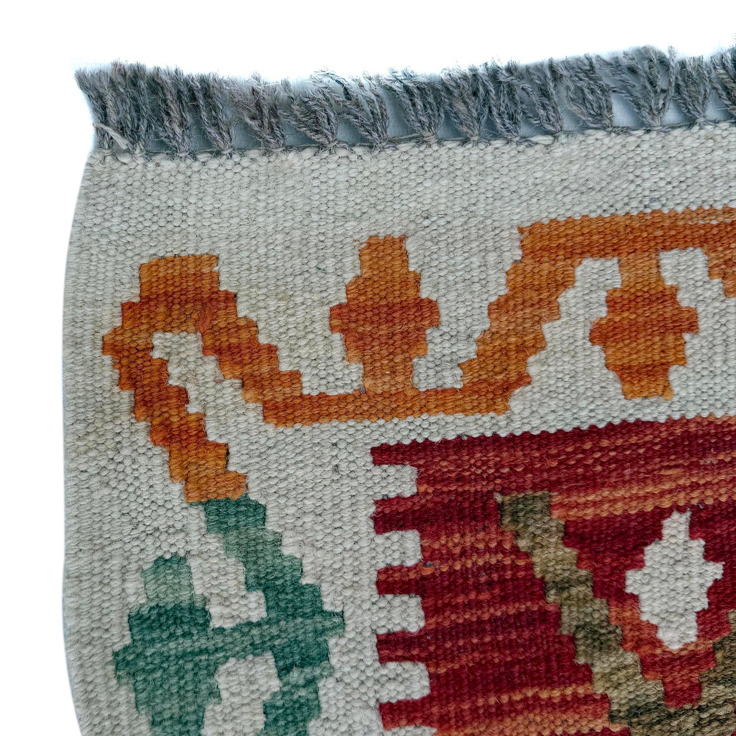 Hand Woven Wool Kelim Runner 2' 9" x 9' 9" ft / 85 x 298 cm - No. P37040