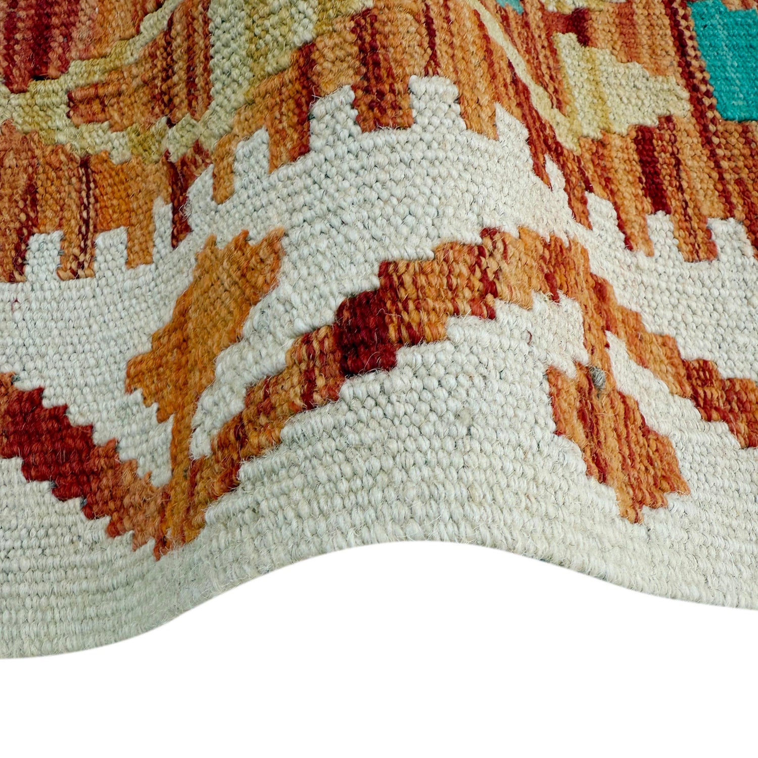 Hand Woven Wool Kelim Runner 2' 9" x 9' 9" ft / 85 x 298 cm - No. P37040