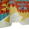 Handmade Turkish Design Wool Kilim Runner 2' 7" x 9' 8" ft / 80 x 295 cm - No. P37043