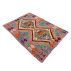 Multi Color ful Flat-Weave Wool Kilim 2' 7" x 3' 11" ft / 78 x 119 cm - No. P37047