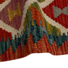 Handmade Vegetable Kilim 2' 4" x 4' 3" ft / 72 x 129 cm - No. P37050