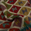 Handmade Vegetable Kilim 2' 4" x 4' 3" ft / 72 x 129 cm - No. P37050