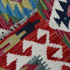 Multi Color ful Flat-Weave Wool Kilim 2' 9" x 4' 2" ft / 84 x 128 cm - No. P37053