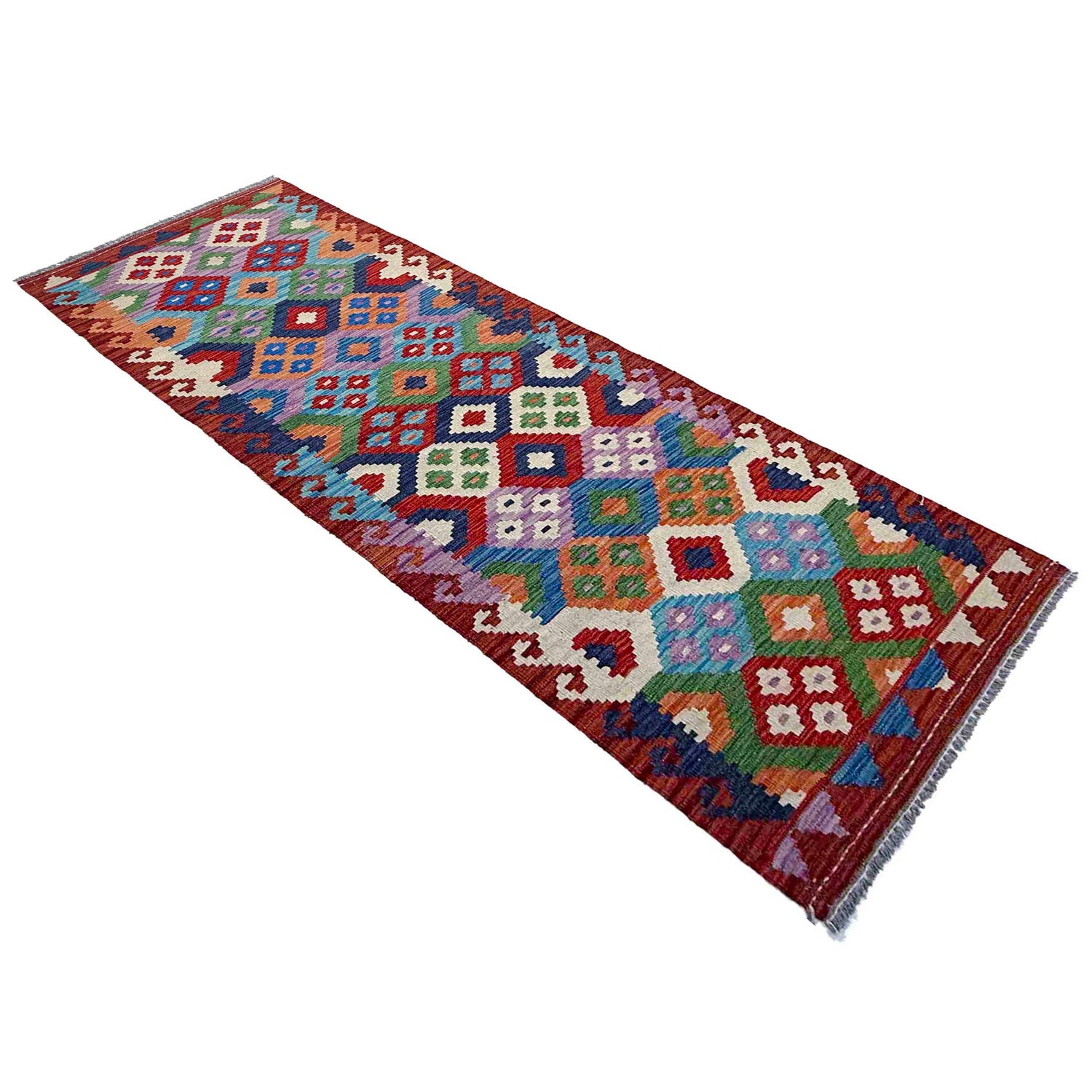Long Chobi Kilim Runner 2' 7" x 9' 6" ft / 80 x 289 cm - No. P37055