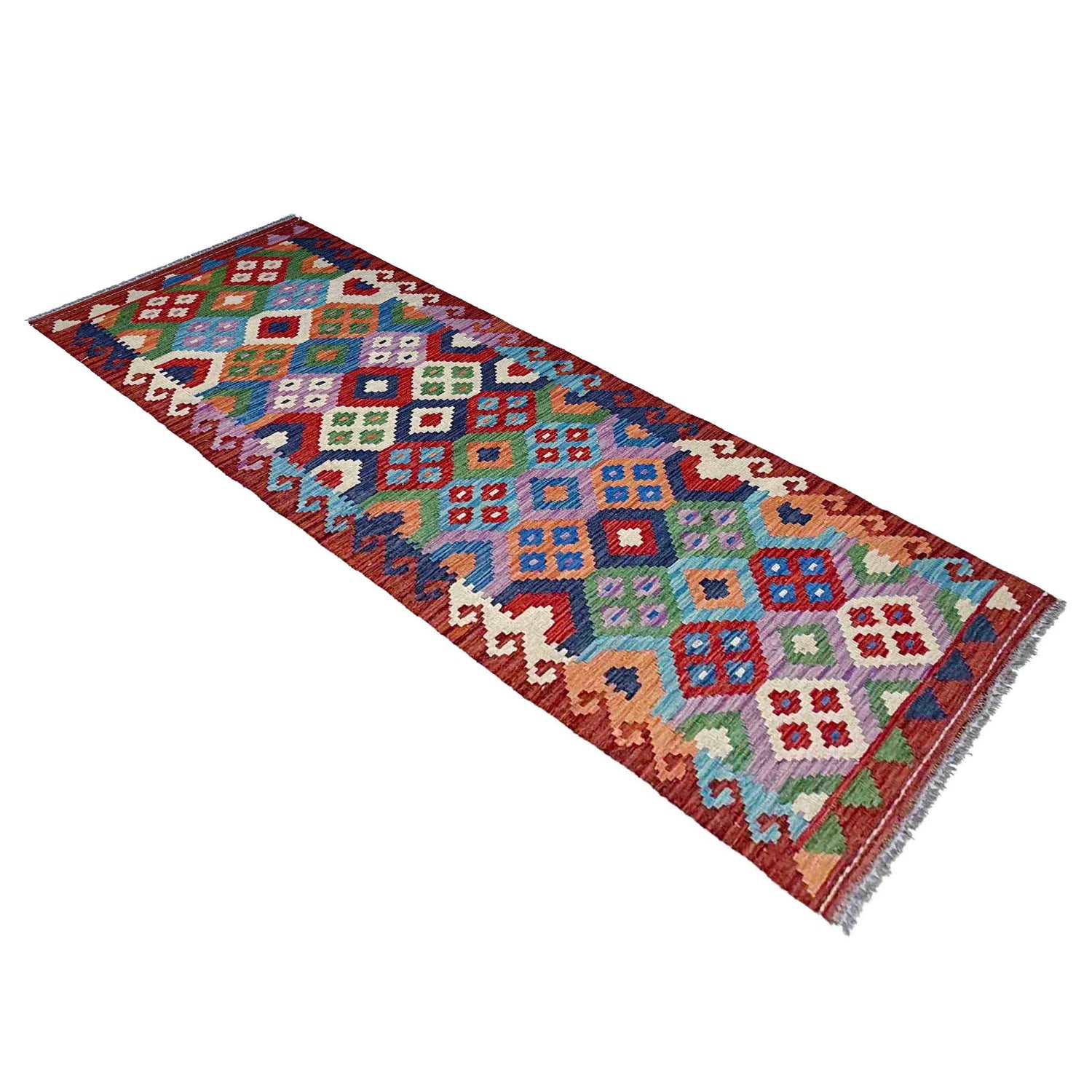 Long Chobi Kilim Runner 2' 7" x 9' 6" ft / 80 x 289 cm - No. P37055