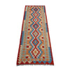 Hand Woven Wool Kelim Runner 2' 7" x 9' 7" ft / 80 x 292 cm - No. P37056