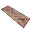 Hand Woven Wool Kelim Runner 2' 7" x 9' 7" ft / 80 x 292 cm - No. P37056