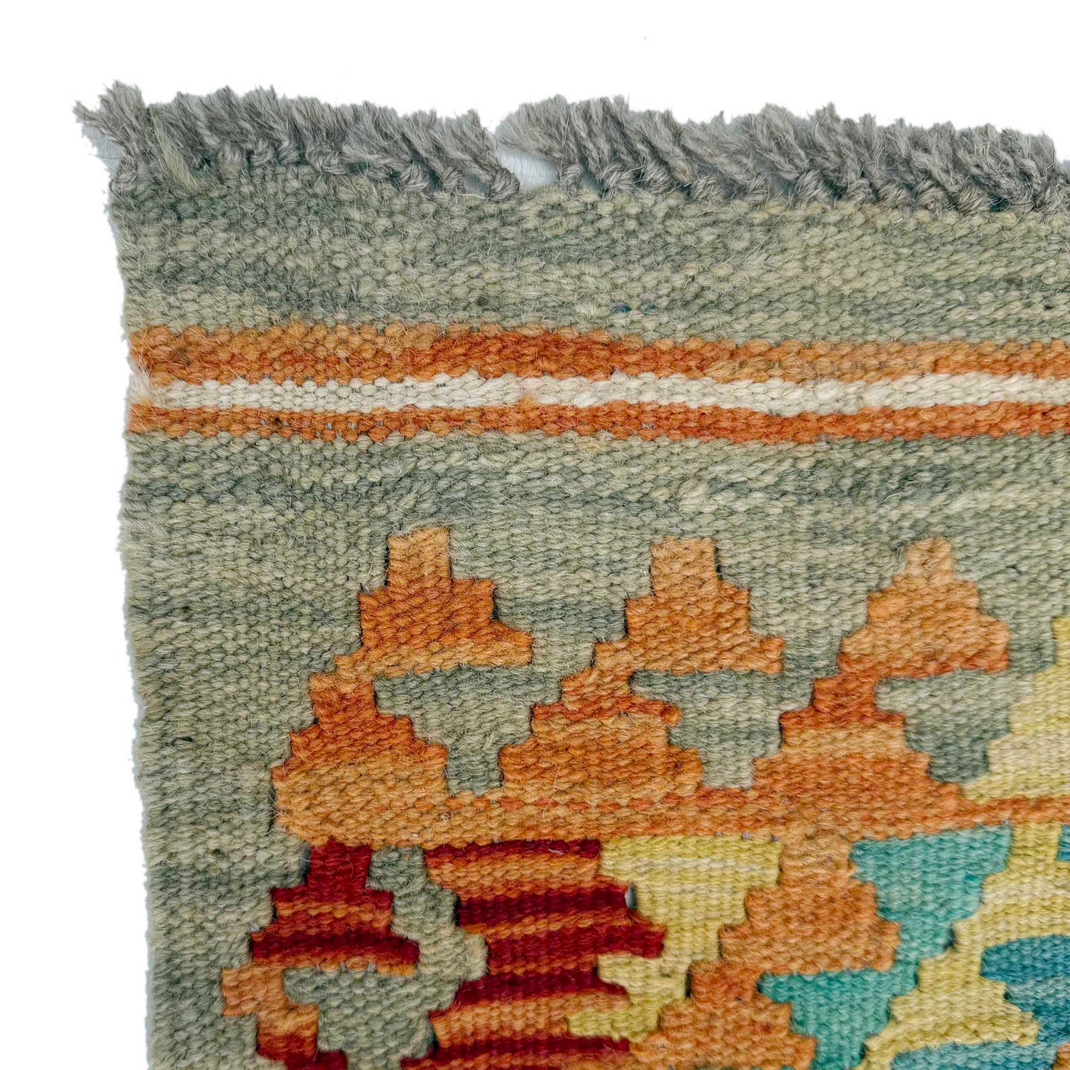 Handmade Turkish Design Wool Kilim Runner 2' 9" x 9' 9" ft / 84 x 298 cm - No. P37059