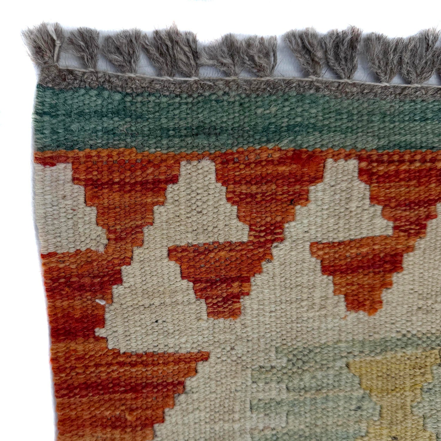 Short Kilim Runner 2' 9" x 6' 5" ft / 85 x 196 cm - No. P37068