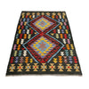Hand Woven Wool Kelim 2' 7" x 4' 0" ft / 80 x 121 cm - No. P37074