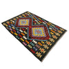 Hand Woven Wool Kelim 2' 7" x 4' 0" ft / 80 x 121 cm - No. P37074