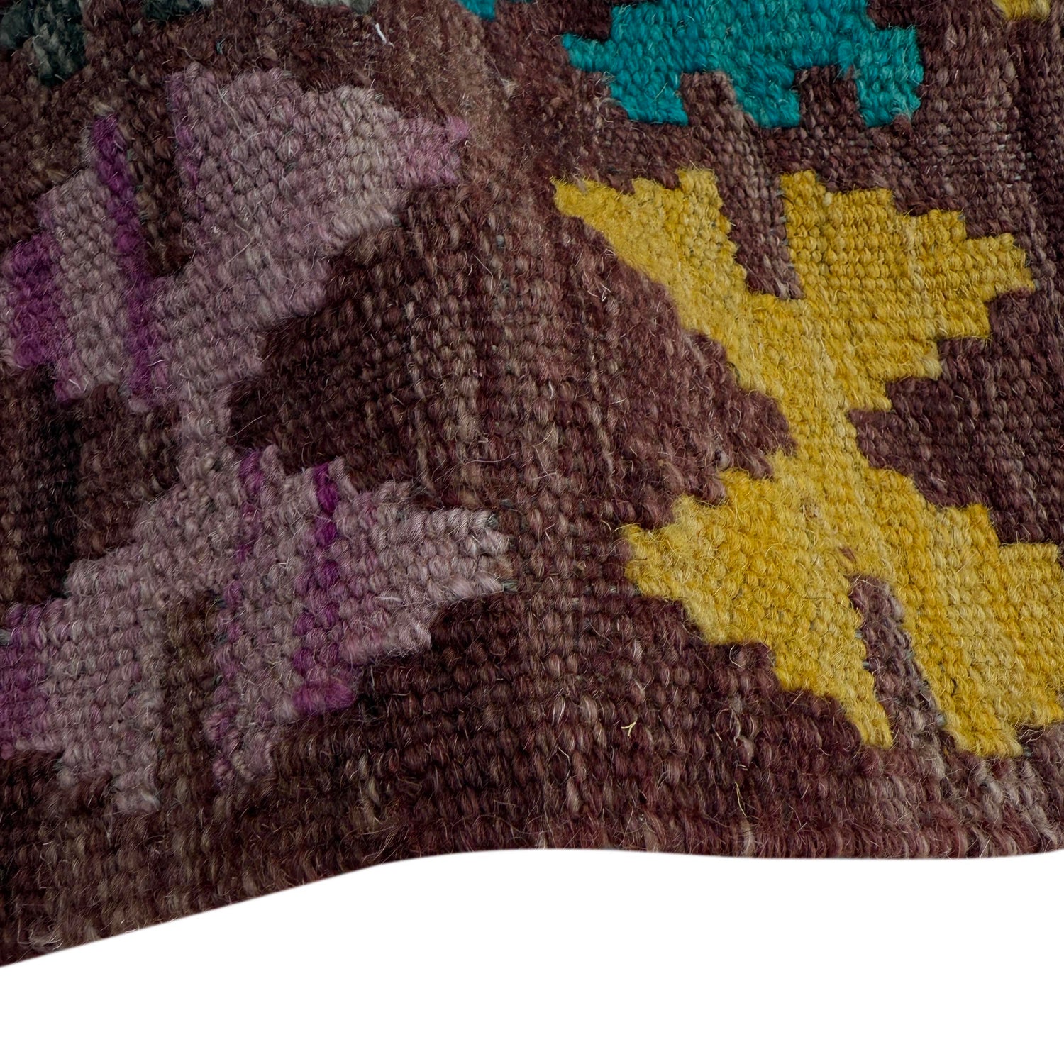 Hand Knotted Afghan Style Kilim 2' 7" x 3' 11" ft / 79 x 120 cm - No. P37075