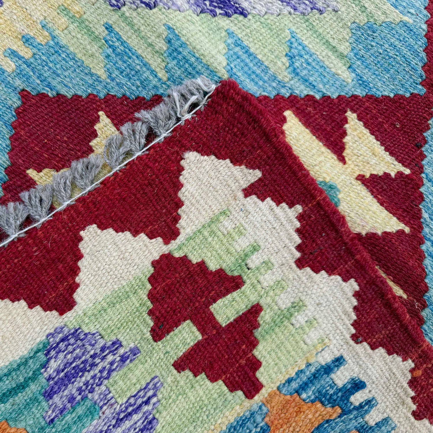 Handmade Vegetable Kilim Runner 2' 6" x 6' 6" ft / 75 x 198 cm - No. P37080