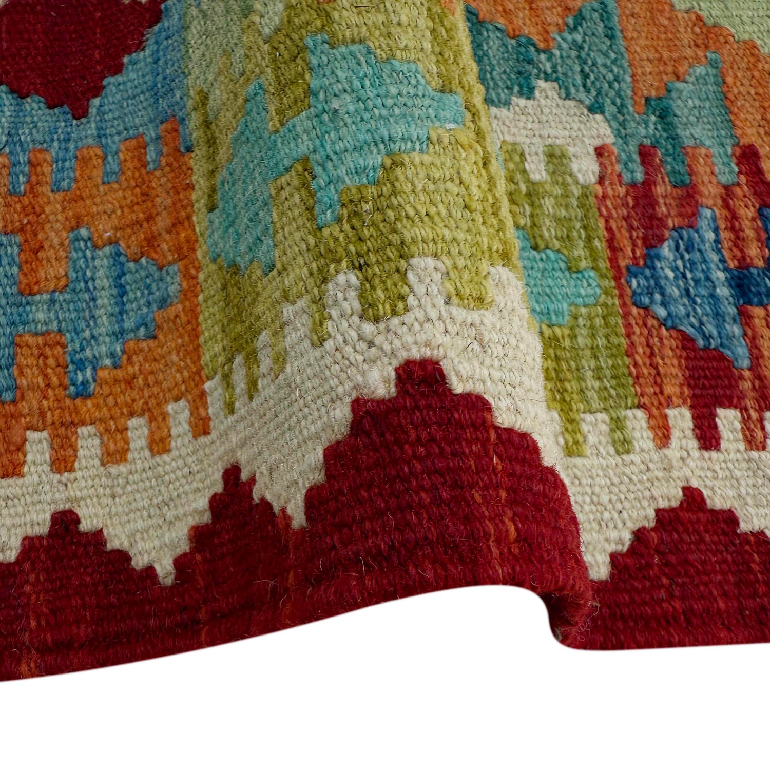 Handmade Vegetable Kilim Runner 2' 6" x 6' 6" ft / 75 x 198 cm - No. P37080