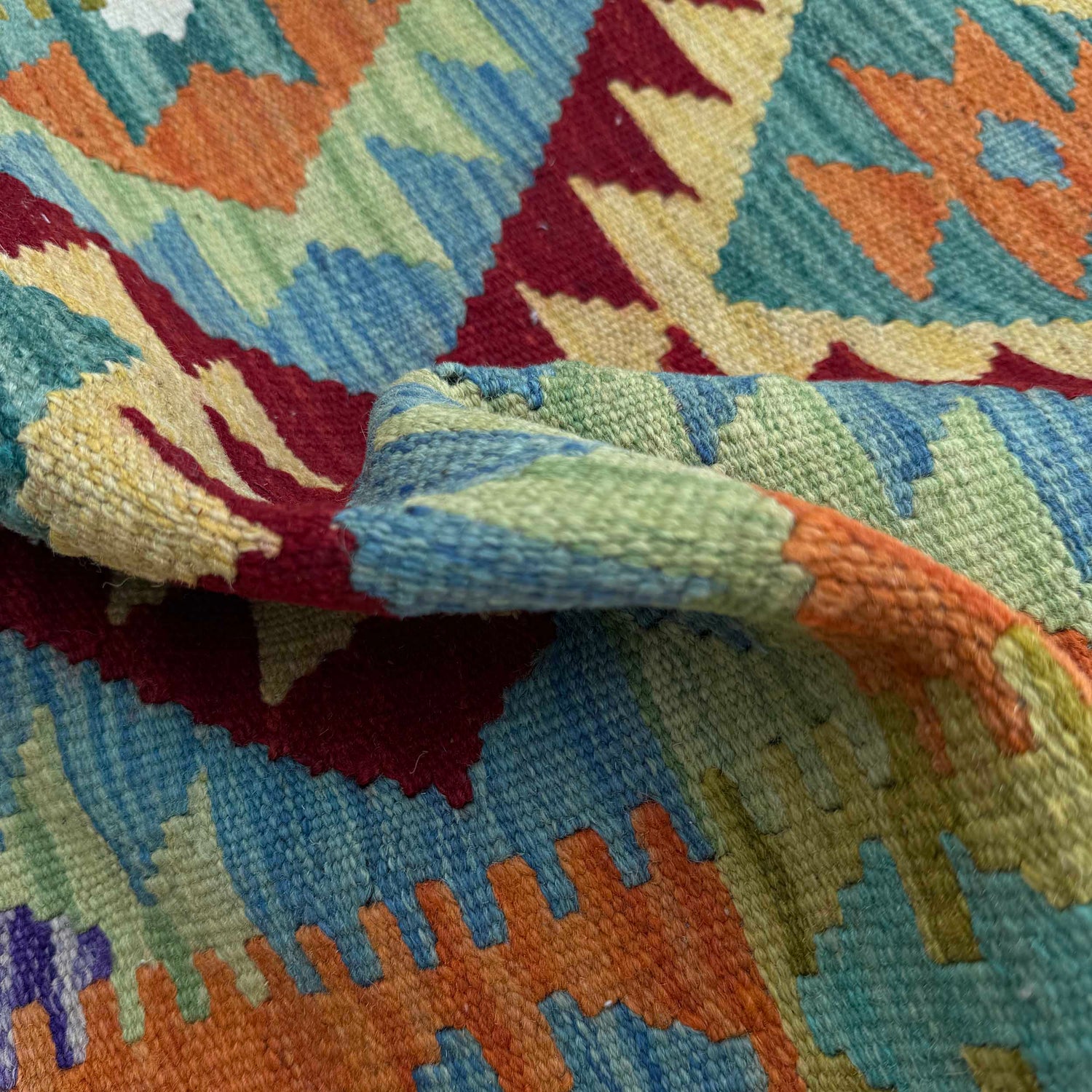 Handmade Vegetable Kilim Runner 2' 6" x 6' 6" ft / 75 x 198 cm - No. P37080