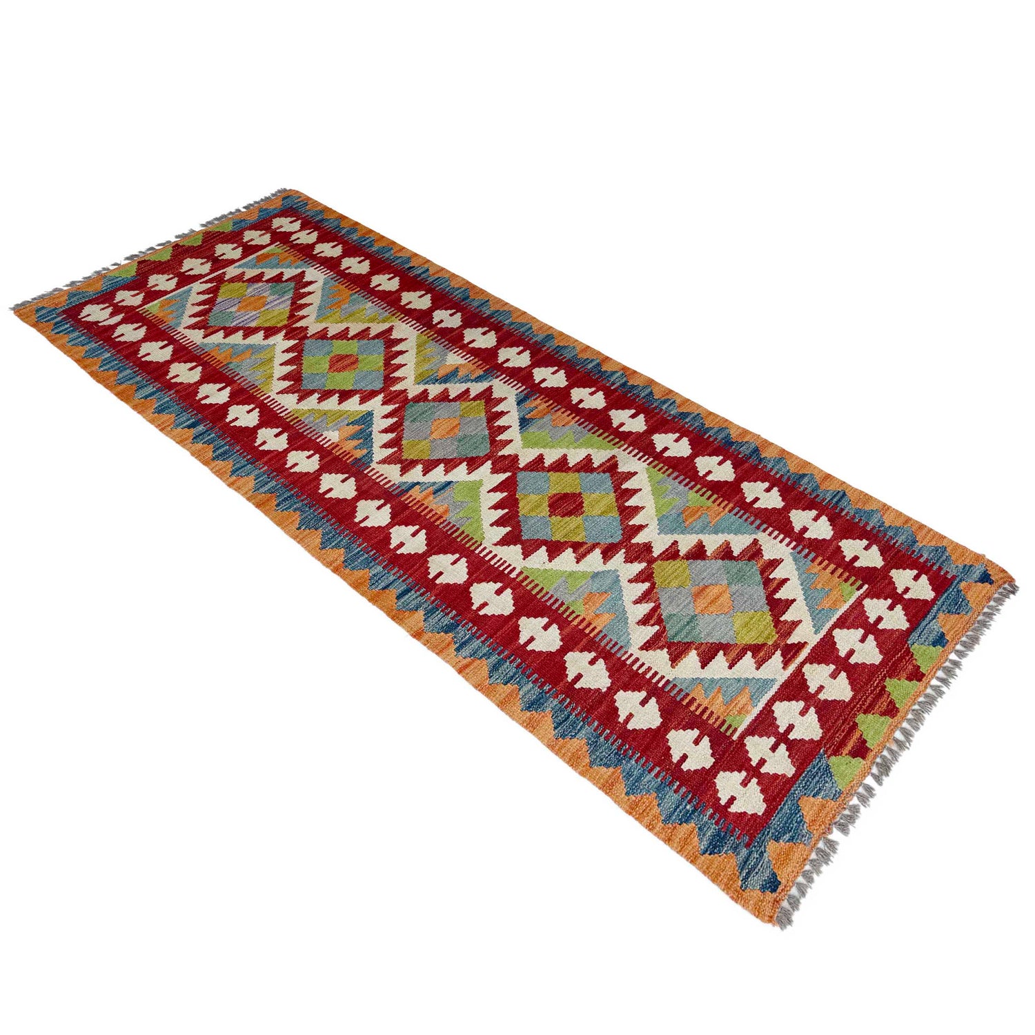 Short Chobi Kilim Runner 2' 5" x 6' 6" ft / 74 x 197 cm - No. P37082