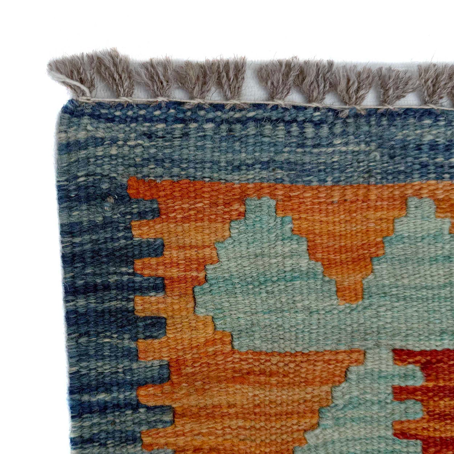 Handmade Afghan Vegetable Kilim Runner 2' 6" x 6' 5" ft / 75 x 196 cm - No. P37094