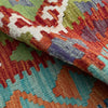 Handmade Afghan Vegetable Kilim Runner 2' 6" x 6' 5" ft / 75 x 196 cm - No. P37094
