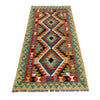 Hand Knotted Flatweave Kilim Runner 2' 7" x 6' 1" ft / 80 x 186 cm - No. P37095
