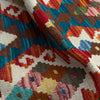 Hand Knotted Afghan Style Kilim 2' 8" x 4' 1" ft / 81 x 125 cm - No. P37103
