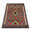 Hand Woven Wool Kelim 2' 10" x 4' 0" ft / 86 x 122 cm - No. P37107