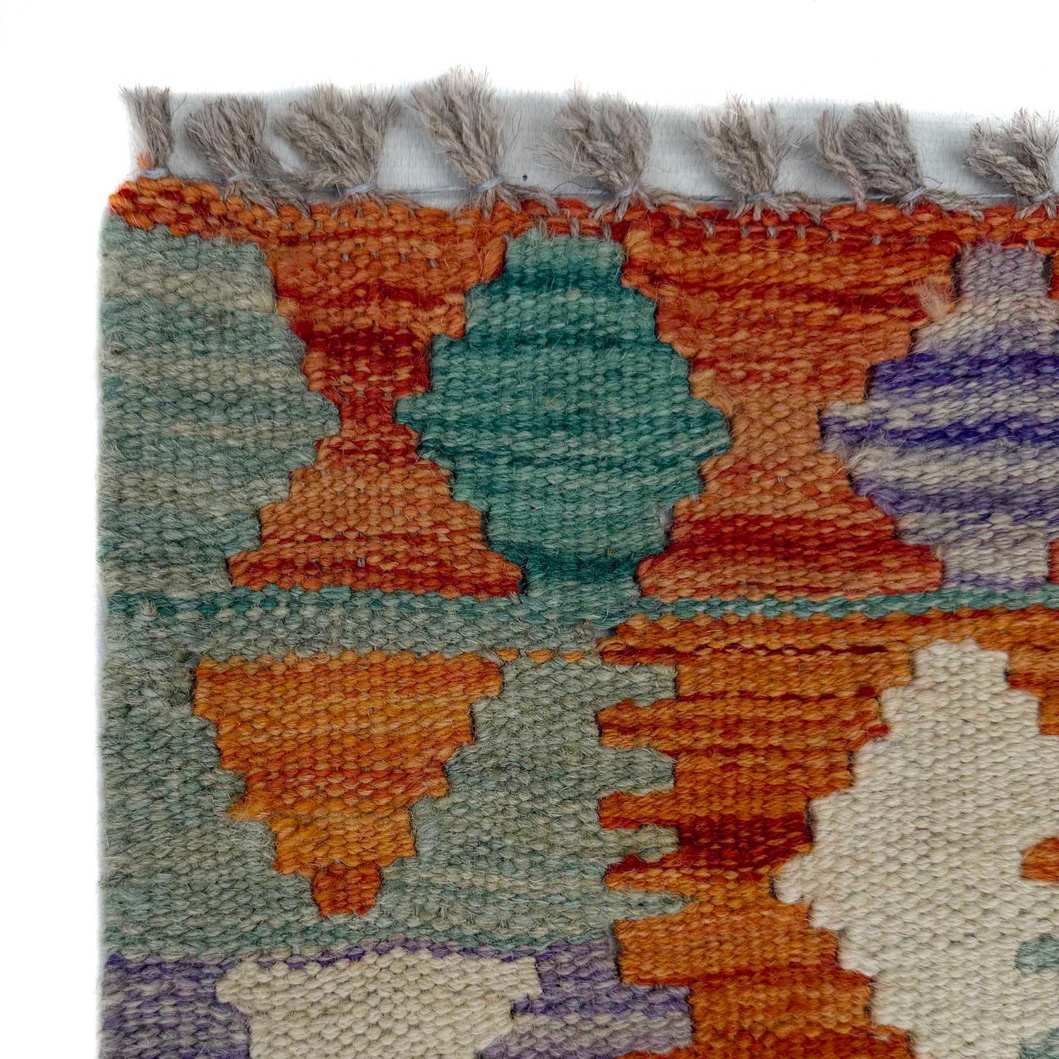 Handmade Vegetable Kilim Runner 2' 5" x 6' 7" ft / 74 x 200 cm - No. P37124