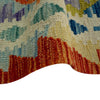 Hand Knotted Afghan Style Kilim Runner 2' 6" x 6' 8" ft / 76 x 203 cm - No. P37125