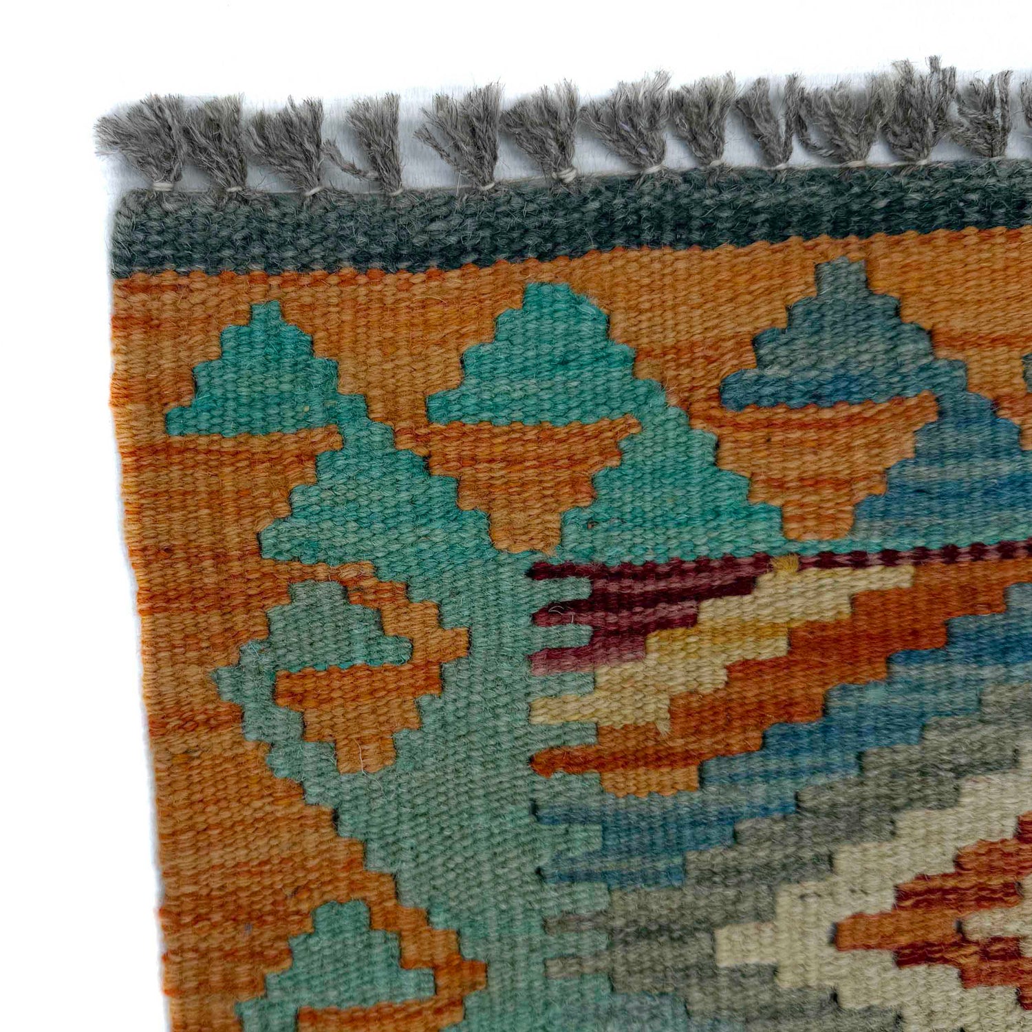 Handmade Vegetable Kelim Runner 2' 4" x 6' 3" ft / 72 x 190 cm - No. P37126