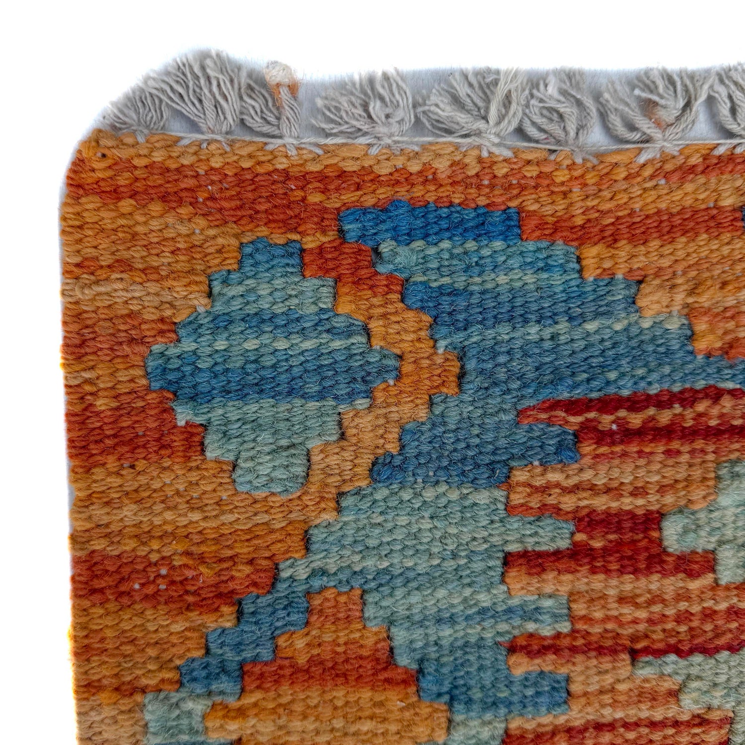 Handmade Turkish Design Wool Kilim Runner 2' 6" x 5' 11" ft / 76 x 181 cm - No. P37129