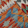 Handmade Turkish Design Wool Kilim Runner 2' 6" x 5' 11" ft / 76 x 181 cm - No. P37129