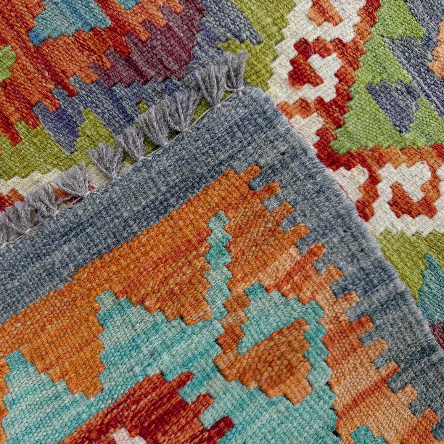 Short Chobi Kilim Runner 2' 5" x 6' 7" ft / 73 x 200 cm - No. P37131