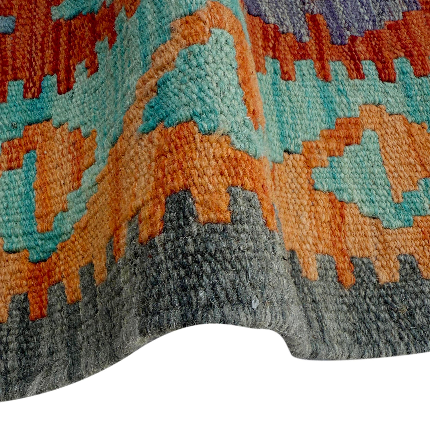 Short Chobi Kilim Runner 2' 5" x 6' 7" ft / 73 x 200 cm - No. P37131