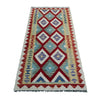 Hand Woven Wool Kelim Runner 2' 6" x 6' 4" ft / 75 x 192 cm - No. P37134