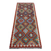 Hand Knotted Flatweave Kilim Runner 2' 5" x 6' 5" ft / 73 x 196 cm - No. P37135