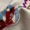 Design Embroidery Kilim 4' 0" x 6' 1" ft / 121 x 185 cm - No. P37136