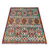 Handmade Afghan Vegetable Kilim 5' 0" x 6' 3" ft / 152 x 190 cm - No. P37179