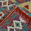 Handmade Afghan Vegetable Kilim 5' 0" x 6' 3" ft / 152 x 190 cm - No. P37179