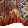 Handmade Afghan Vegetable Kilim 5' 0" x 6' 3" ft / 152 x 190 cm - No. P37179