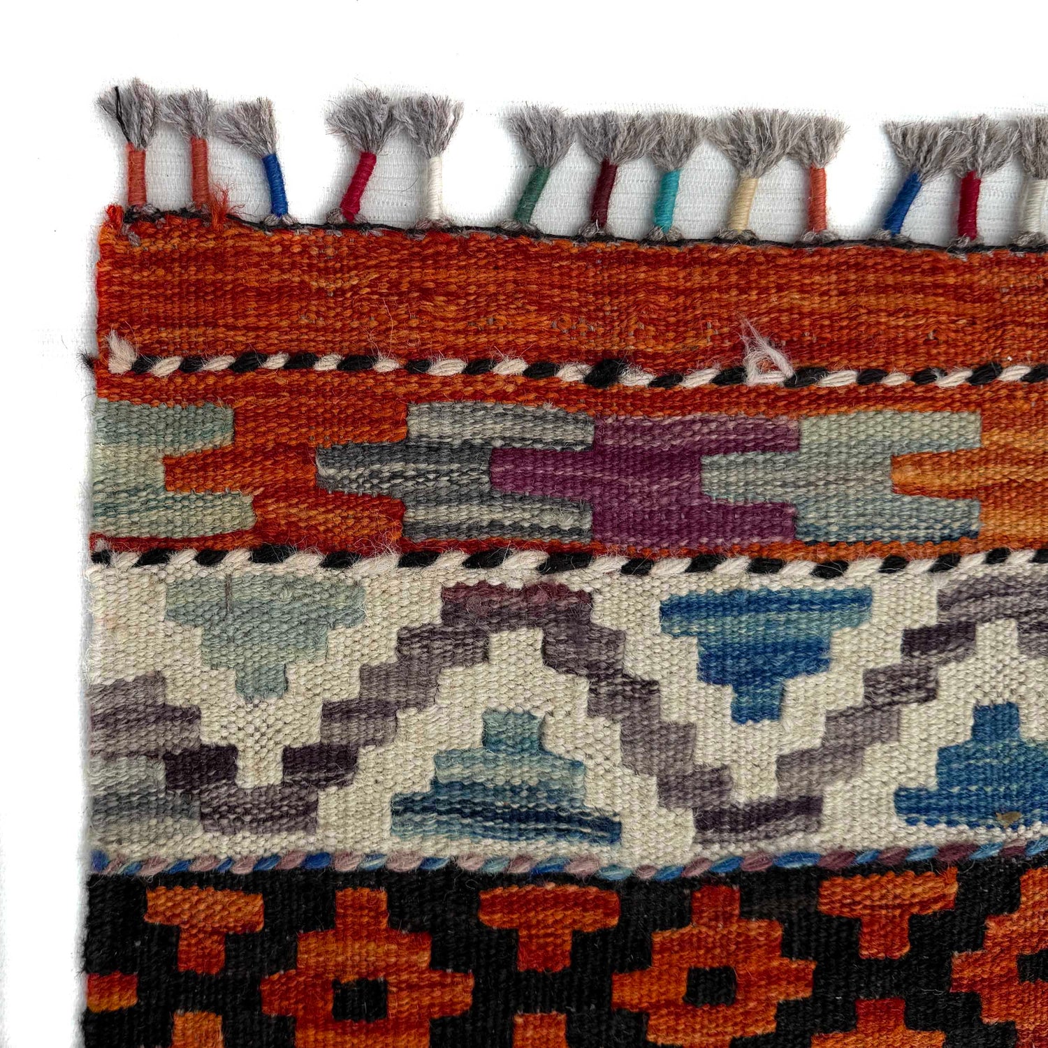 Handmade Turkish Design Wool Kilim 8' 4" x 10' 0" ft / 253 x 304 cm - No. P37180