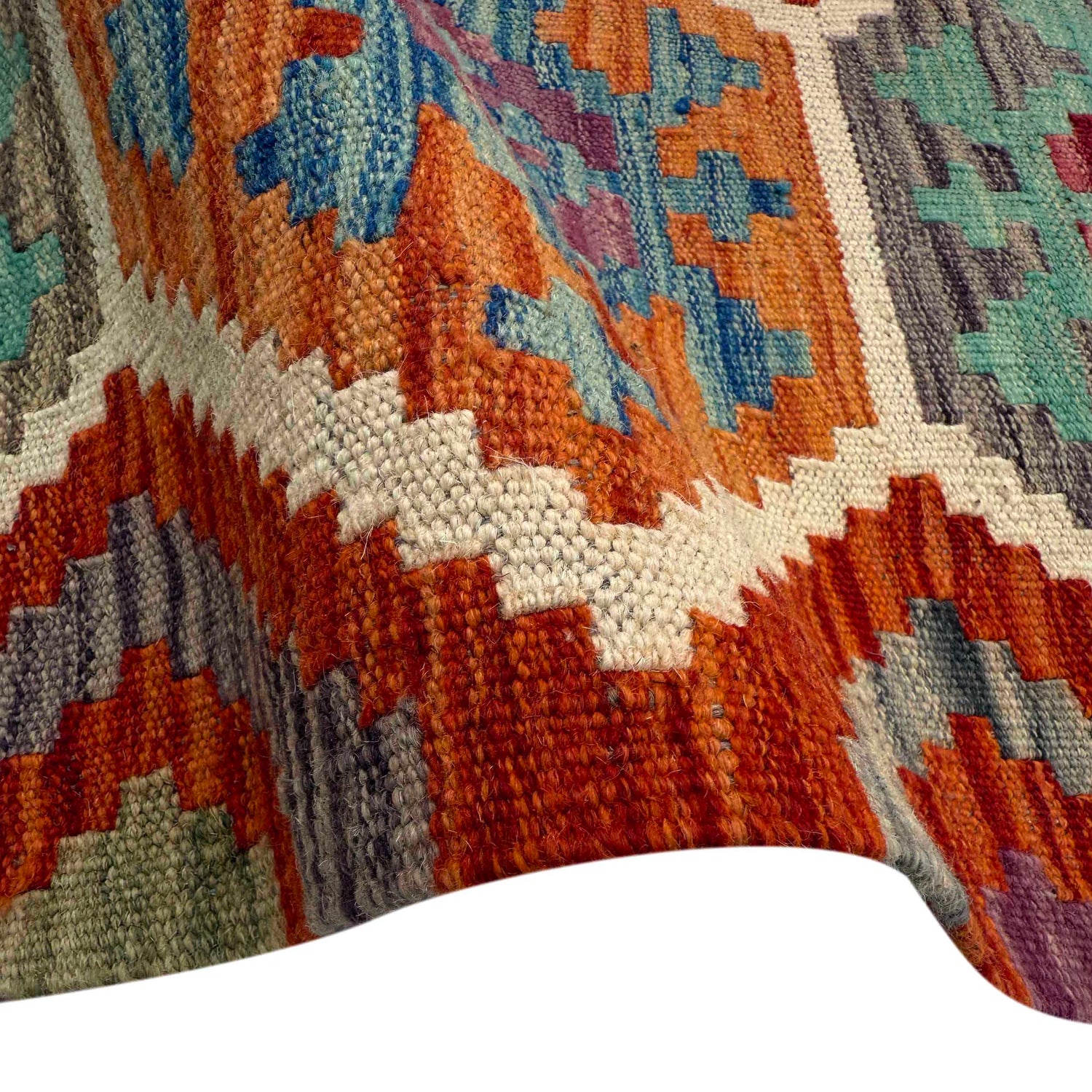 Handmade Turkish Design Wool Kilim 8' 4" x 10' 0" ft / 253 x 304 cm - No. P37180