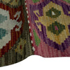 Hand Knotted Afghan Style Kilim Runner 1' 8" x 4' 10"  ft / 52 x 148 cm - No. P37208