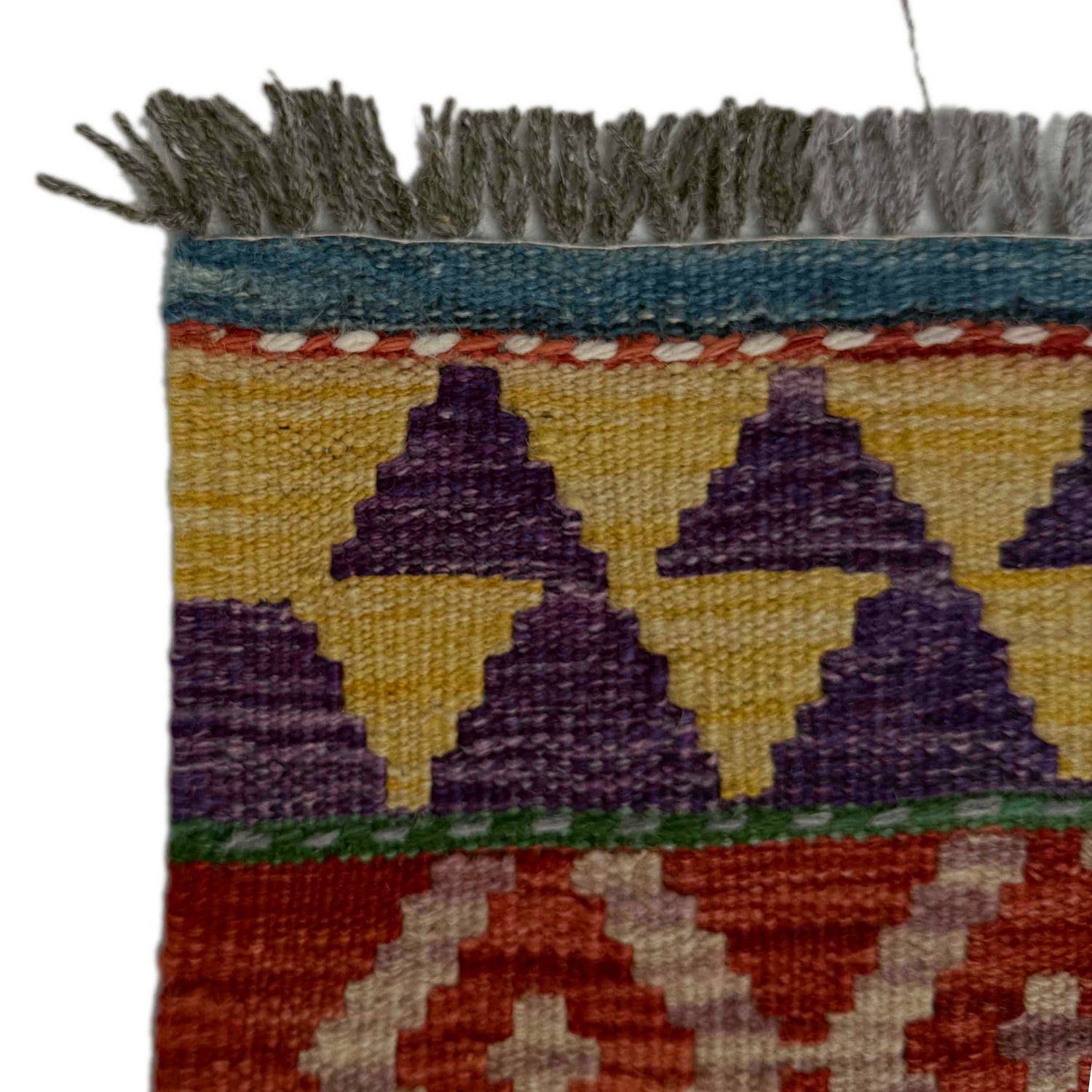 Hand Woven Wool Kelim Runner 1' 9" x 4' 10"  ft / 54 x 147 cm - No. P37211