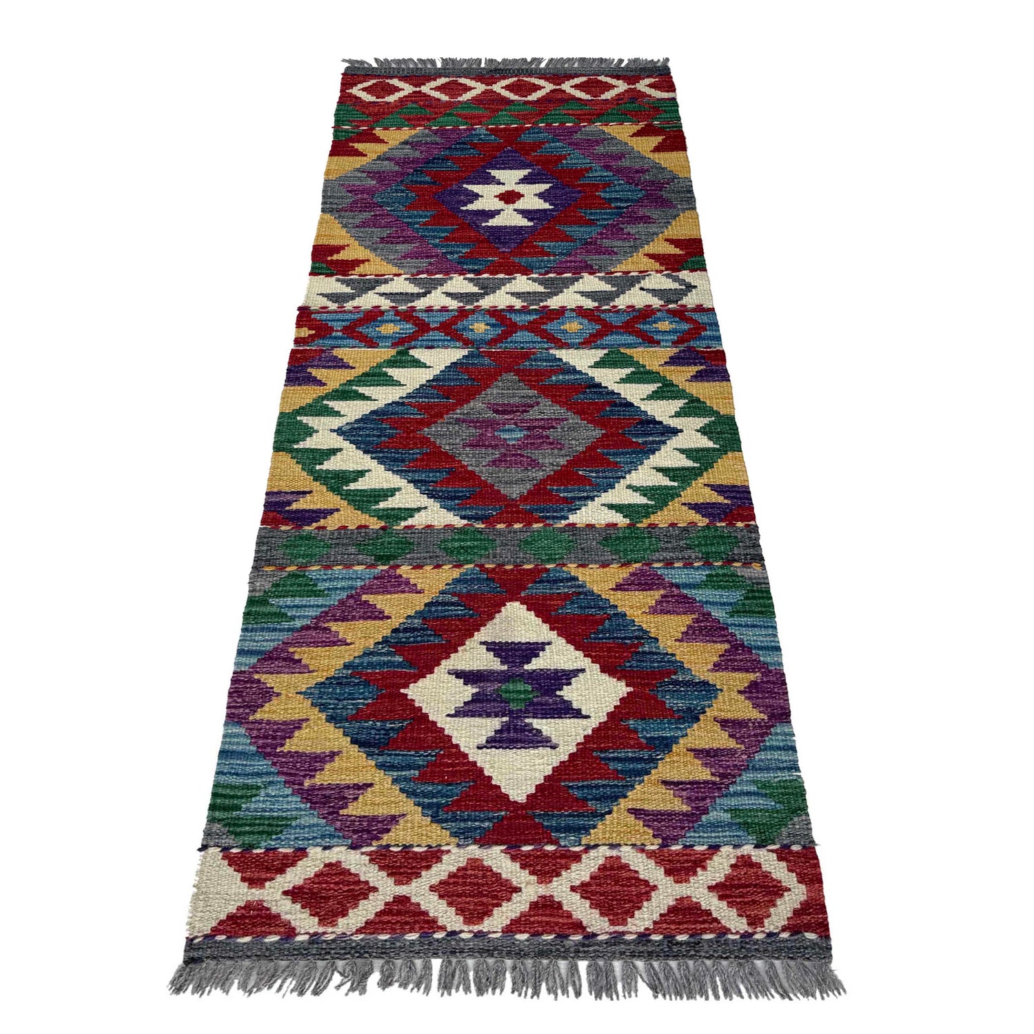 Short Chobi Kilim Runner 1' 9" x 4' 8"  ft / 53 x 143 cm - No. P37214