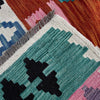 Multi Color ful Flat-Weave Wool Kilim 6' 7" x 9' 9" ft / 200 x 297 cm - No. P37215