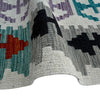 Multi Color ful Flat-Weave Wool Kilim 6' 7" x 9' 9" ft / 200 x 297 cm - No. P37215
